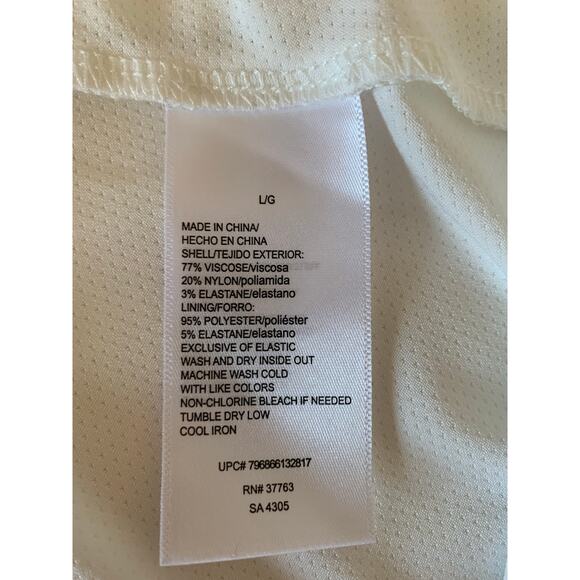 Rafaella Comfort skort size Large Women's white - Picture 6 of 6